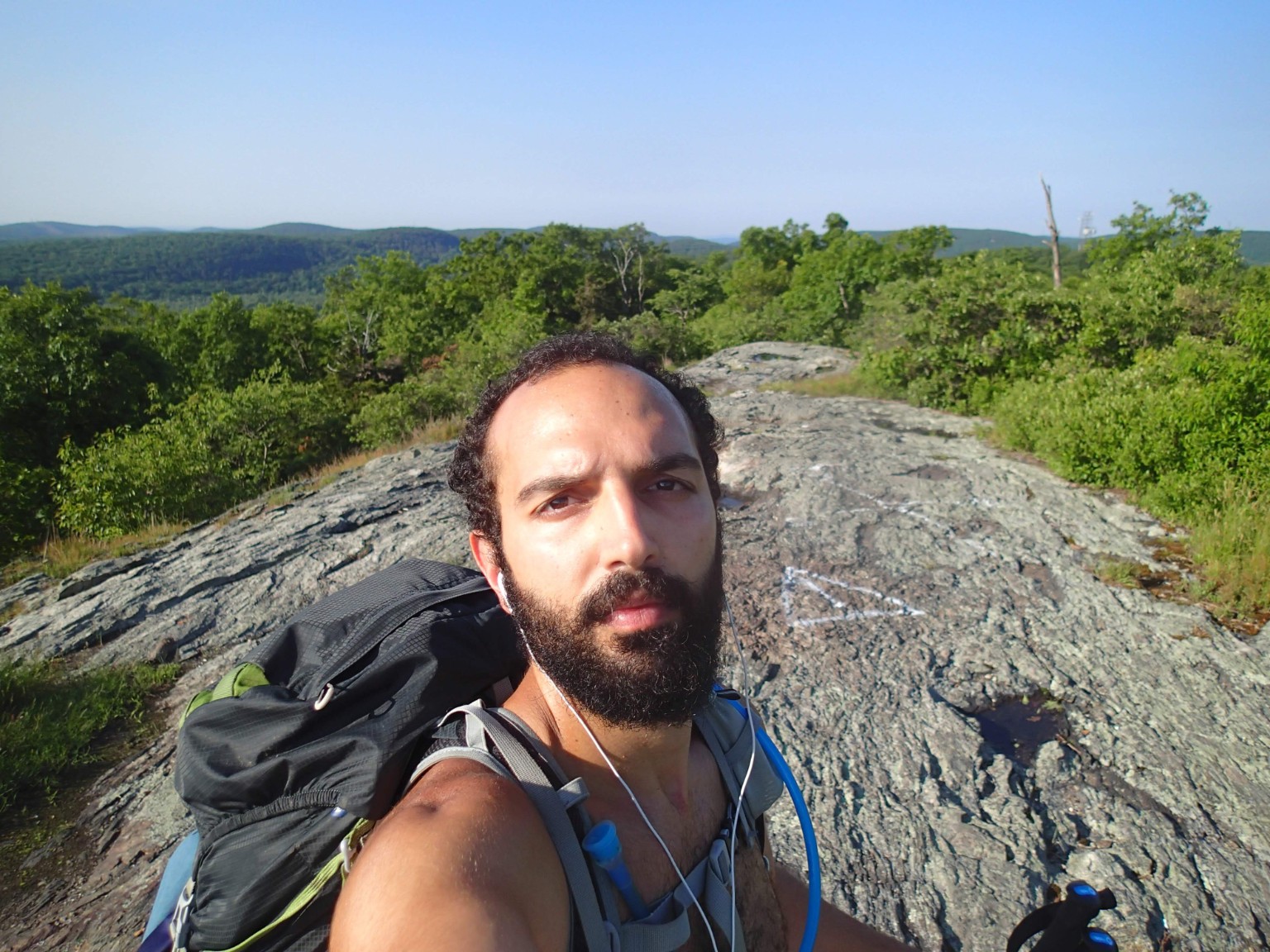 Erez Levi hiking the Appalachian Trail